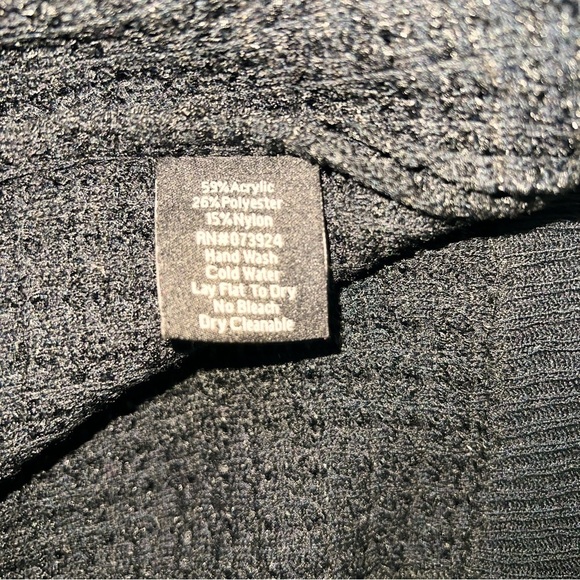 MISOOK Women’s Large Jacket Blazer Knit Black Gold Buttons with Rhinestones EUC - Picture 8 of 9